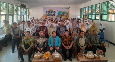 Kepala BPK RI Perwakilan Sultra saat sambangi SMAN 1 Baubau