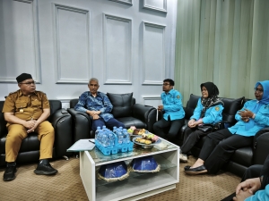Tim Forum Kota Baubau sehat saat tatap Muka dengan Kepala Bappeda Baubau Senin (6/4/2026)