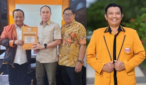 Penyerahan B Persetuan Parpol KWK kepada pasangan ASR-Hugua oleh DPP Partai Hanura di Jakarta. Foto : Humas DPP Hanura