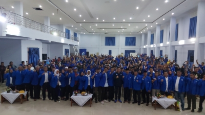 Suasana Konsolidasi Ketua DPW PAN  bersama Pengurus dan Saksi di Gedung Maedani Kota Baubau Rabu (11/1/2023)