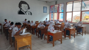 Suasana Ujian Satuan Pendidikan (USP) Hari Pertama di SMAN 2 Baubau