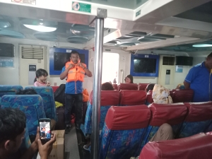 Kapal Bahari 6E Jalankan Prosedur Keselamatan Pelayaran