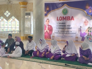 Pembukaan Lomba Amaliah Ramadhan yang Diprakarsai PD Wanita Islam Kota Baubau di Masjid Agung Kota Baubau Minggu (26/3/2023)