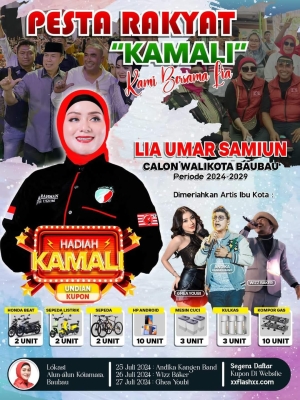 Pesta rakyat PKN Sultra di Kota Baubau yang bakal di gelar 25-27 Juli 2024 