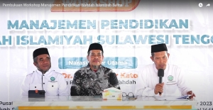 Ketua DPPYP WI Sultra, Ustaz Syarifuddin La Tiga S.Pd., M.Pd saat pembukaan workshop 