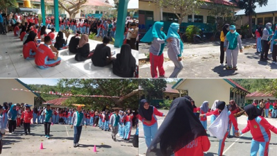 Suasana Lomba Dalam Rangka HUT Kemerdekaan RI Ke-77 di SMAN 3 Baubau Sabtu (20/8)