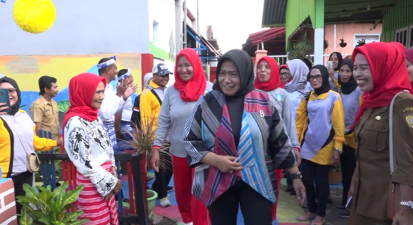 Kunjungan Tim Penilai Lomba Kelurahan Sehat Kota Baubau Tahun 2022 di Kawasan Kampung Tematik Kelurahan Lanto 