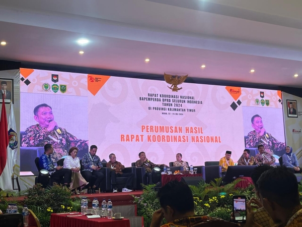 Wakil Ketua Bapemperda DPRD Sultra, Fajar  Ishak Daeng Jaya menjadi salah satu penelis di Rakornas Bapemperda DPRD se-Indonesia