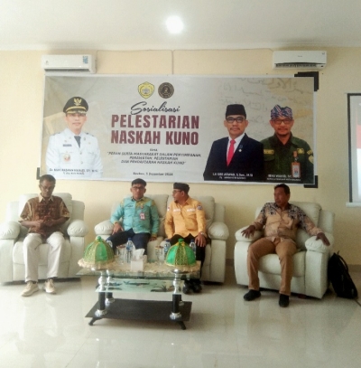 Kegiatan sosialisasi Pelestarian Naskah Kuno di Baubau