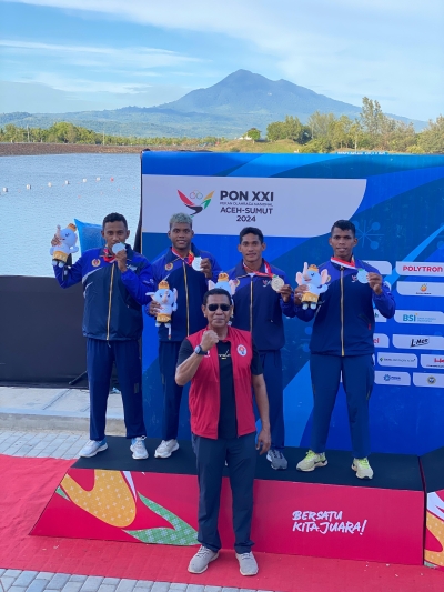 Pedayung Kayak Empat (K-4) yang meraih medali perak Foto Ist